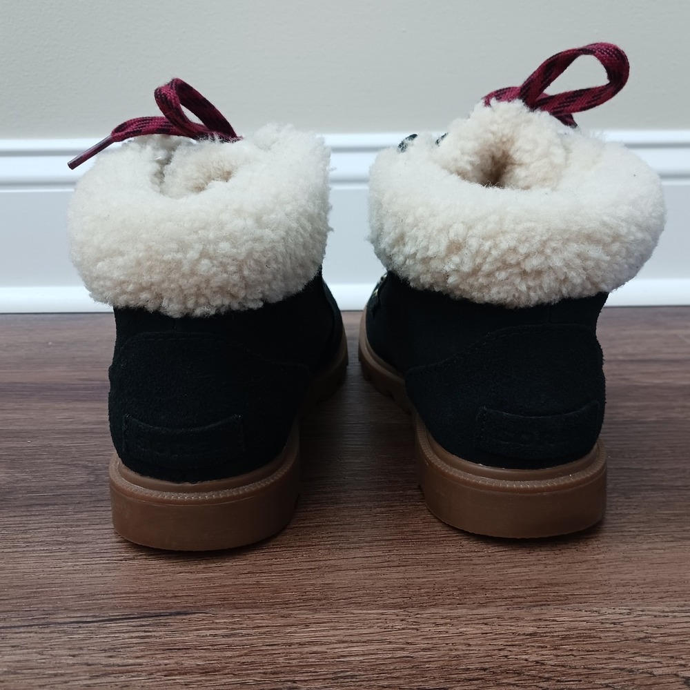 Sorel Black Ainsley Conquest‎ Weatherproof Shearling Boots LL3653-010 Women's 9 - Picture 5 of 9